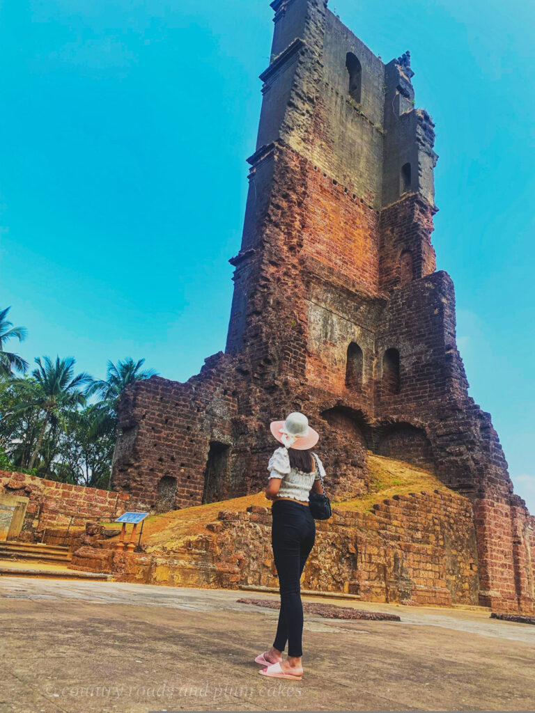 St. Augustine Tower : travel to Goa during the pandemic